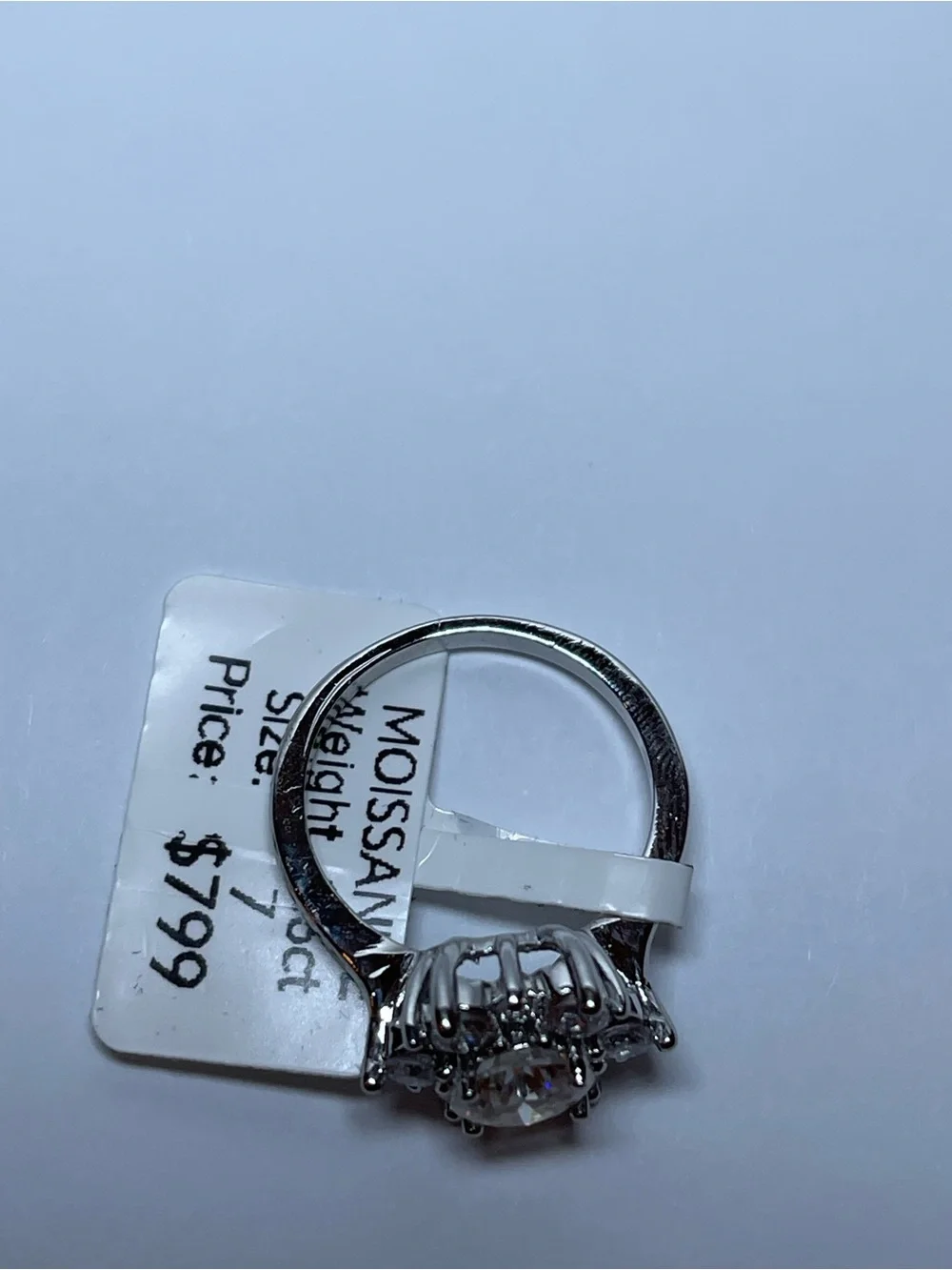 Moissanite 1.5 carats size 7 gorgeous ring originally $799
